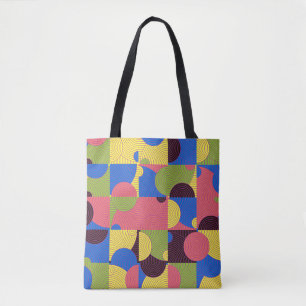 Bolsa Tote Padrão de azulejos Vintage, backgroun sem soldadu