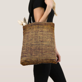Bolsa Tote Padrão de Bamboo Tecido