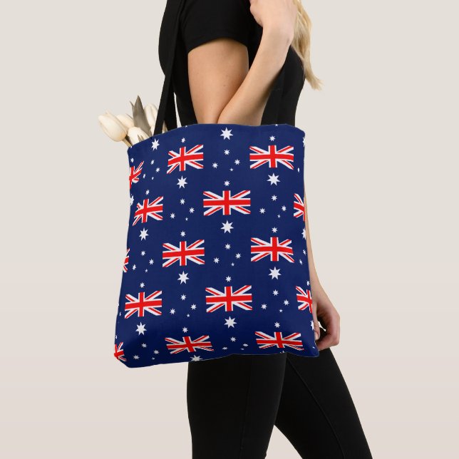 Bolsa Tote Padrão de bandeira da Austrália (Close Up)
