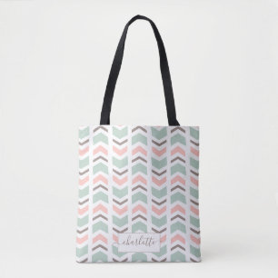 Bolsa Tote Padrão de Boho Chevron