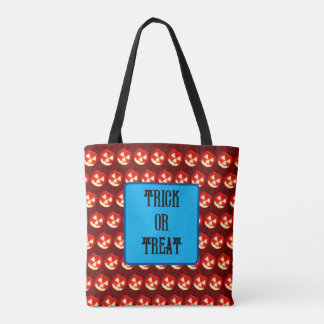 Bolsa Tote Padrão de Bomba de Truque ou Tratar Jack-O-Lantern
