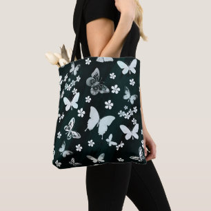 Bolsa Tote Padrão de Borboleta 14