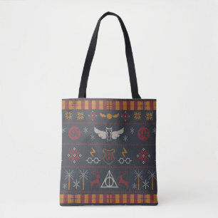 Bolsa Tote Padrão de Bordado Cruzado Temático HARRY POTTER™