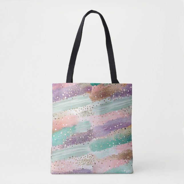 Bolsa Tote Padrão de Brucela Diagonal Vibrante (2) (Frente)