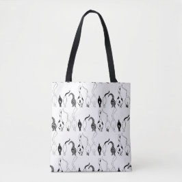 Bolsa Tote Padrão de Bumbuns de Cat