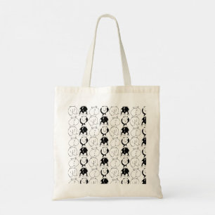 Bolsa Tote Padrão de Bumbuns de Hamster