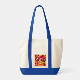 Bolsa Tote Padrão de Café e Muffins