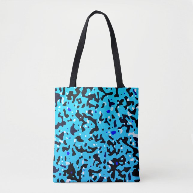 Bolsa Tote Padrão de Camo Azul (Frente)