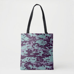 Bolsa Tote Padrão de Camo Digital Congelado