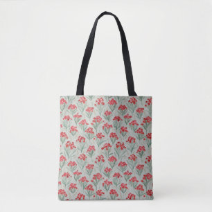 Bolsa Tote Padrão de Campo Floral Elegante