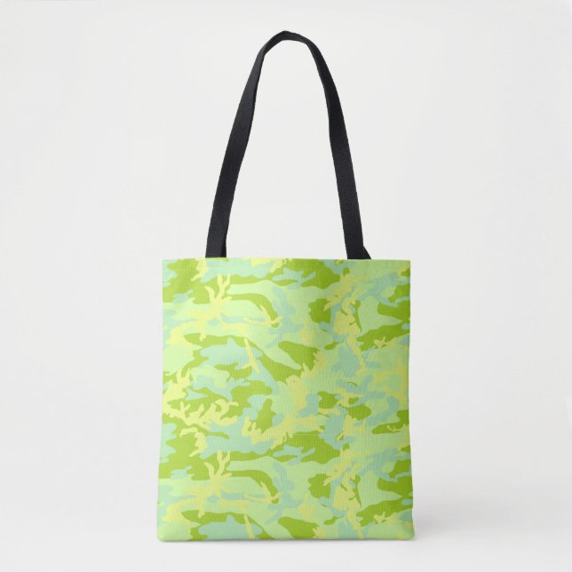 Bolsa Tote Padrão de Camuflagem SpringTime (Frente)