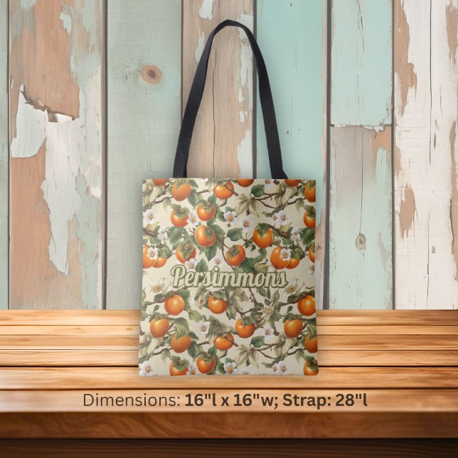 Bolsa Tote Padrão de Caquis (Criador carregado)