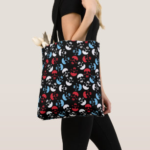 Bolsa Tote Padrão de cavidade multicor