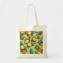 Bolsa Tote Padrão de Colheita de Abacaxi
