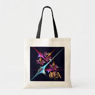 Bolsa Tote Padrão de cor de Abstrato de arte moderna, cor-de-