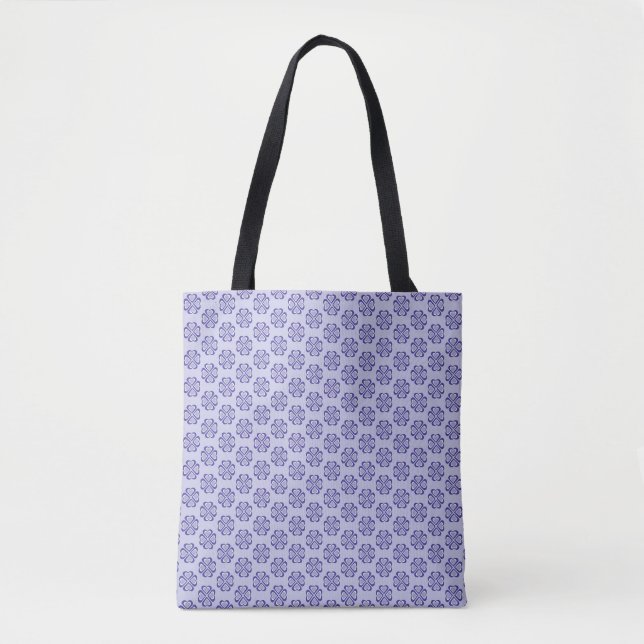 Bolsa Tote Padrão de corações (Frente)