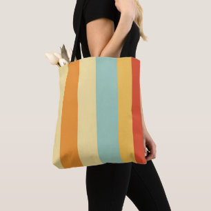 Bolsa Tote Padrão de cores com striping retroativo