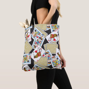 Bolsa Tote Padrão de Deck de Cartão de Gangue de Amendoins