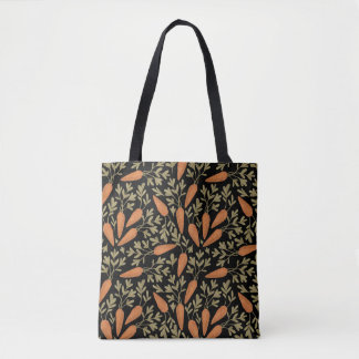 Bolsa Tote Padrão de Desenho da Mão de Cenoura Bonita