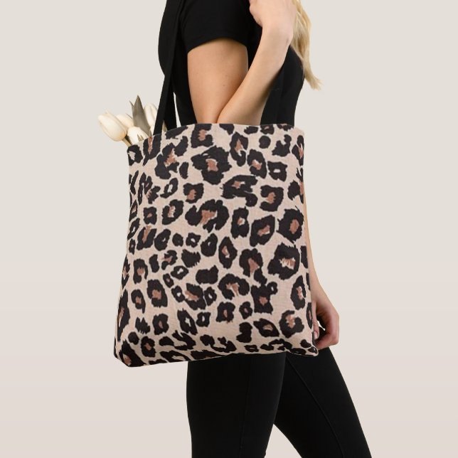 Bolsa Tote Padrão de design Leopard  (Close Up)