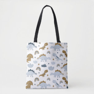Bolsa Tote Padrão de Dinossauro Cotovelo