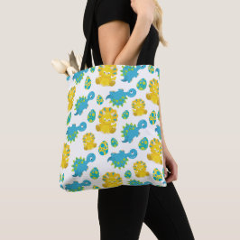 Bolsa Tote Padrão De Dinossauros, Dinossauros Cutes, Dino Beb