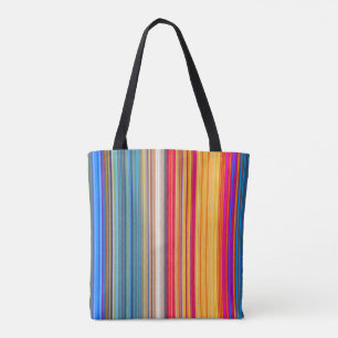 Bolsa Tote Padrão de distribuição multicores