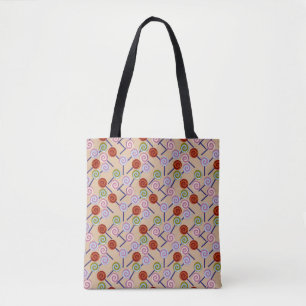 Bolsa Tote Padrão de doces Padrão do lombo pirulito 41
