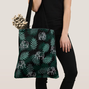 Bolsa Tote Padrão de elefante