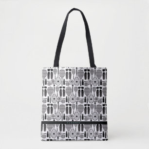 Bolsa Tote Padrão de equipamentos e acessórios modernos de