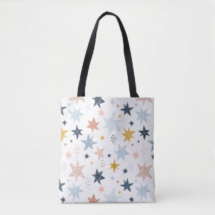 Bolsa Tote Padrão de estrela divertida