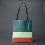 Bolsa Tote Padrão de faixas de tendência personalizado<br><div class="desc">Trendy Stripes Pattern Personalizado Tote Bag - um acessório chic e versátil com um moderno design striped. Personalize com um nome ou iniciais para um toque exclusivo e na moda. Perfeito para uso diário,  compro ou doação.</div>