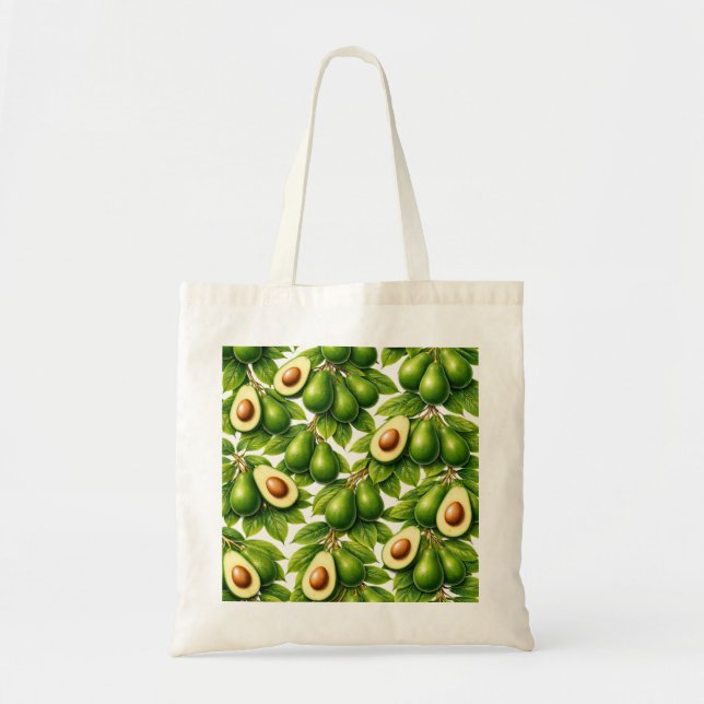 Bolsa Tote Padrão de Fatia de Abacate (Frente)