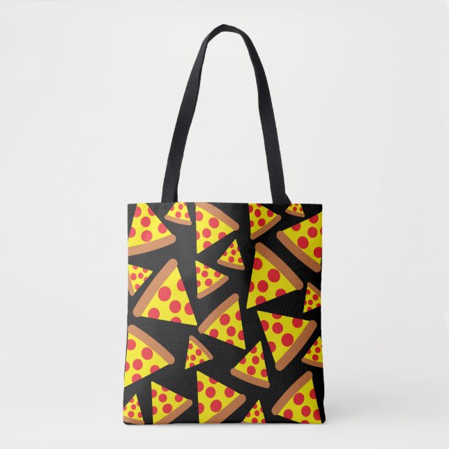 Bolsa Tote Padrão de fatia de pizza (Frente)