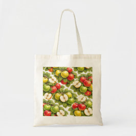 Bolsa Tote Padrão de Fatias de Maçã Mistas