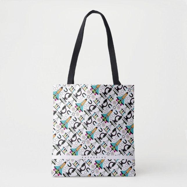 Bolsa Tote Padrão de ferramentas, objetos e equipamentos de c (Frente)