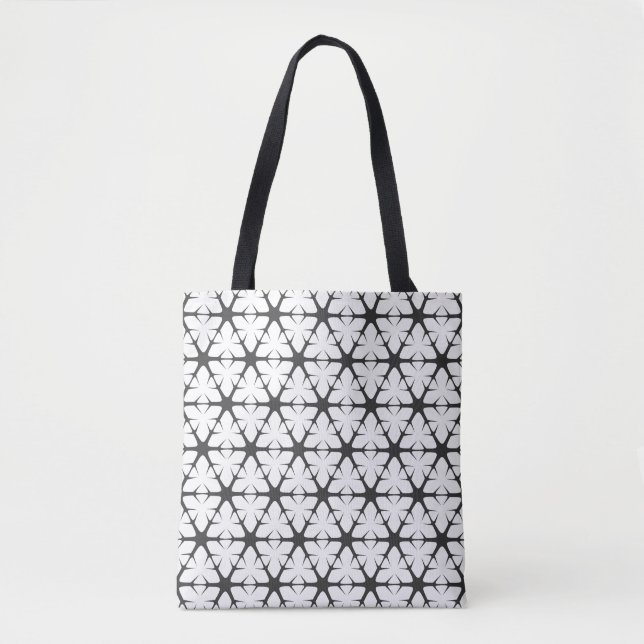 Bolsa Tote Padrão de flocos de neve (Frente)
