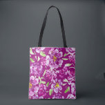 Bolsa Tote Padrão de Flor de Aquarela Púrpura Negrito<br><div class="desc">Padrão de Flor de Aquarela Púrpura Negrito</div>