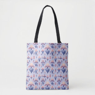 Bolsa Tote Padrão de Flor Iris