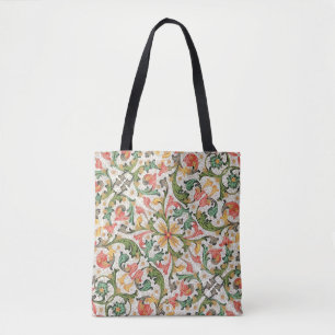 Bolsa Tote Padrão de floreios florentinos italianos