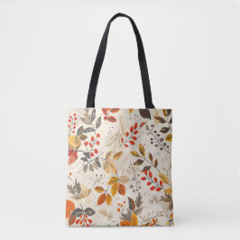 Bolsa Tote Padrão de Folha Estética