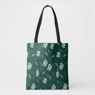 Bolsa Tote padrão de folhas