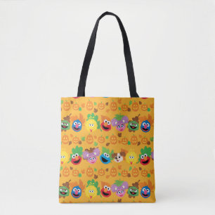 Bolsa Tote Padrão de Folhas de outono da Rua Sésame