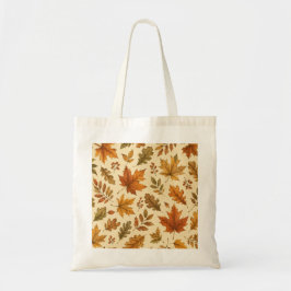 Bolsa Tote Padrão de Folhas de Outono | Folhagem de Outono em
