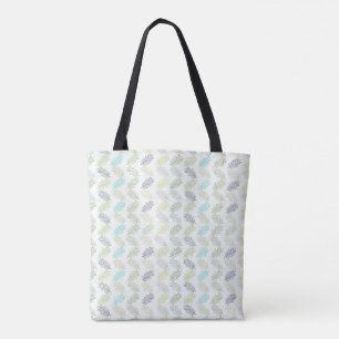 Bolsa Tote Padrão de Folhas Tropicais Botânicas de Verde Eleg