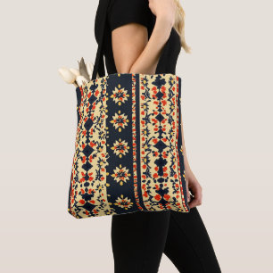 Bolsa Tote Padrão de Folk Floral
