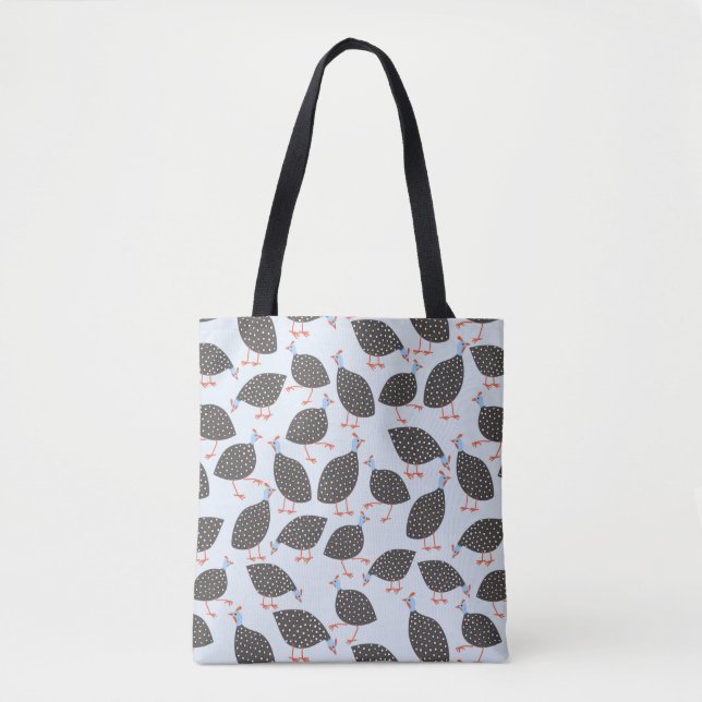 Bolsa Tote Padrão de Fowl da Guiné (Frente)