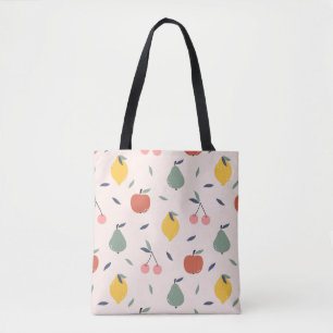 Bolsa Tote Padrão de Fruta cômoda