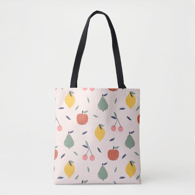 Bolsa Tote Padrão de Fruta cômoda (Frente)