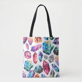 Bolsa Tote Padrão de Gemstone Natural
